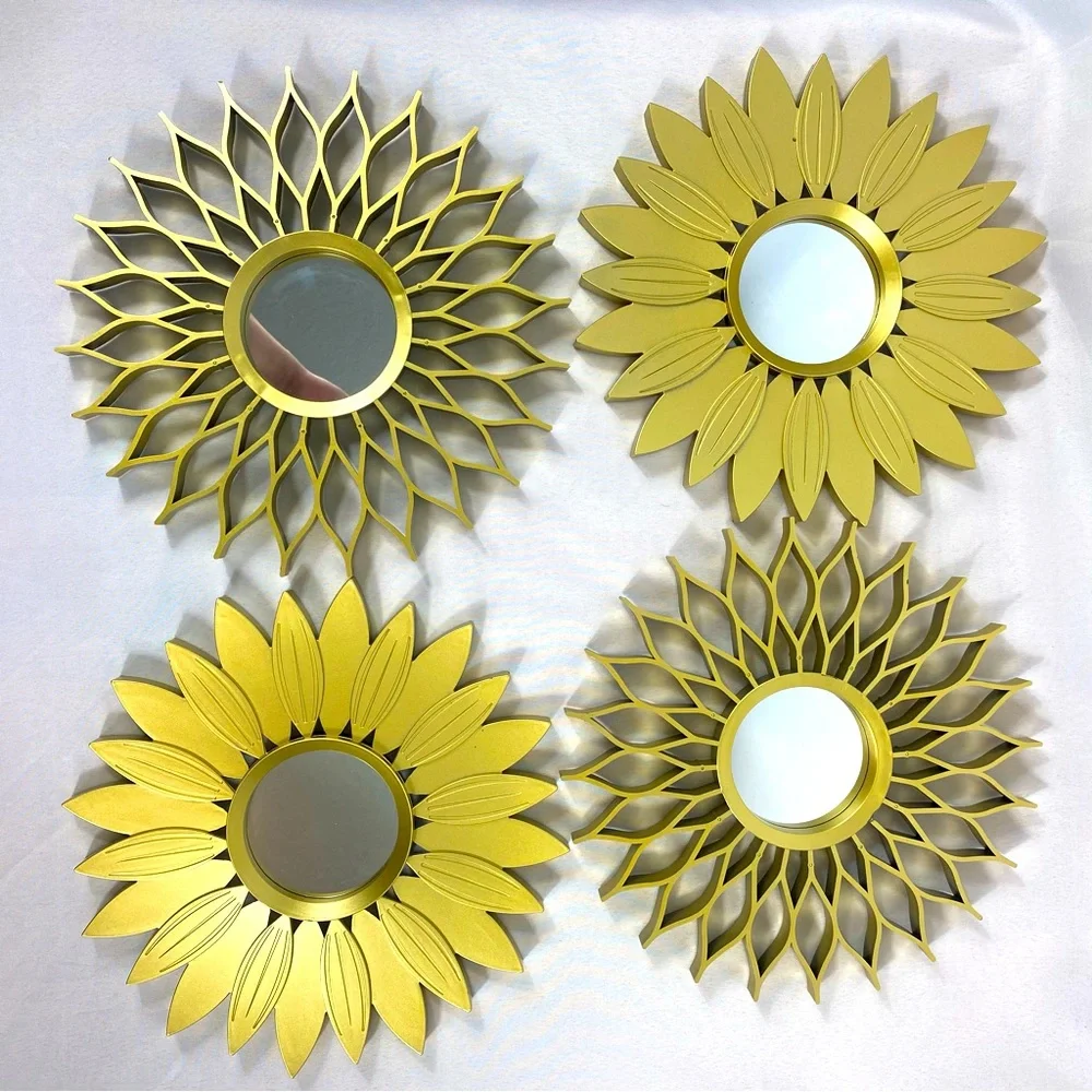 SGUTEN Mirror Wall Art Home Decor 10” Set of 4